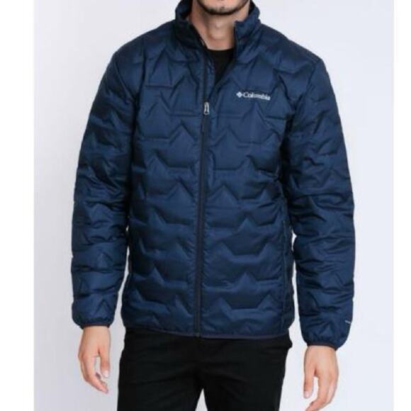 COLUMBIA Navy Walker Mill Omni Heat Zip Up Jacket  Men’s Coat Size XXL - Picture 1 of 5